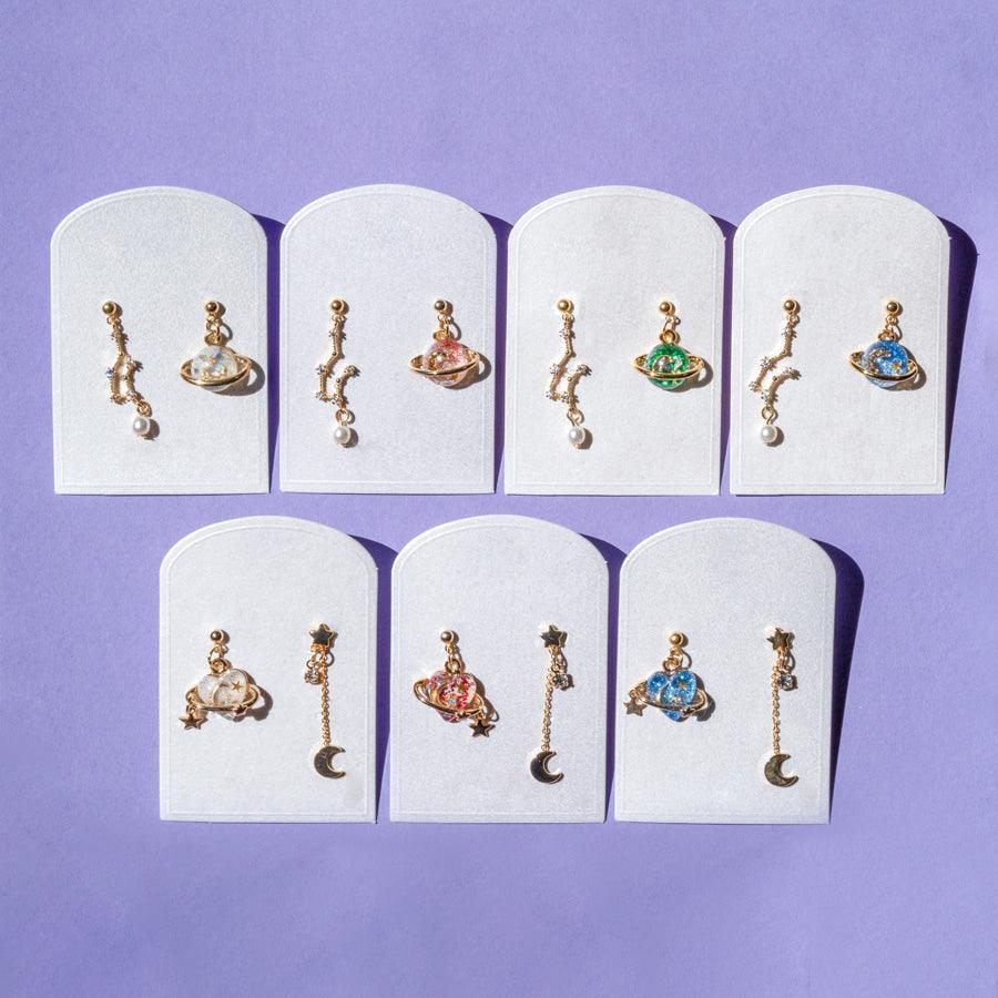 惑星ロマンティックピアス (7type) Earrings SET ME UP♡