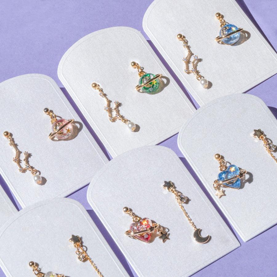 惑星ロマンティックピアス (7type) Earrings SET ME UP♡