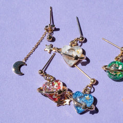 惑星ロマンティックピアス (7type) Earrings SET ME UP♡