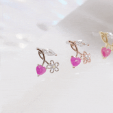 フラワーチェリー(ピアス/ピアッシング) Piercing bling moon