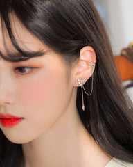 フラワードリム・イヤーカフ・ピアス Earrings soo&soo 