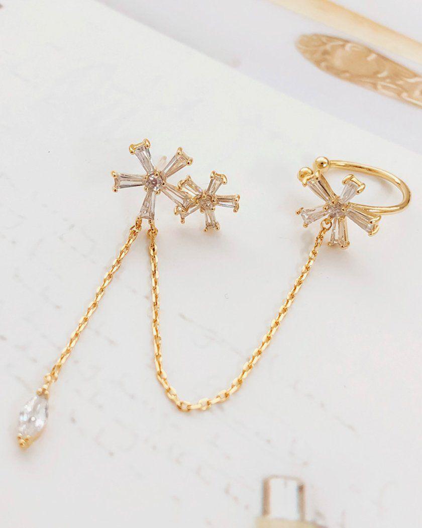 フラワードリム・イヤーカフ・ピアス Earrings soo&soo 