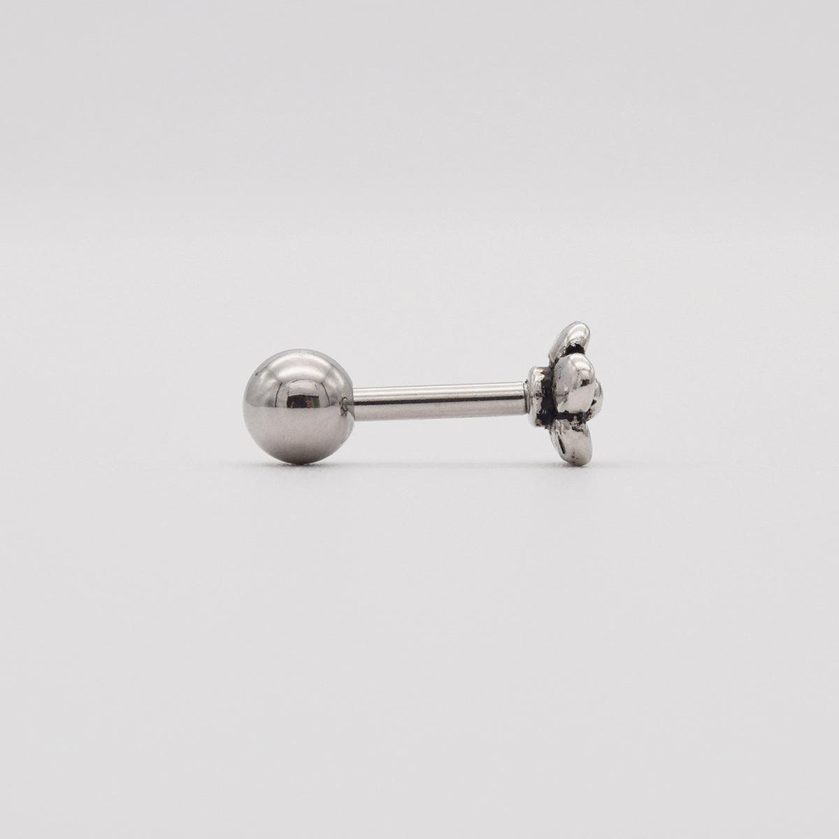 【即納】ブラック花ピアッシング Piercing 10000won