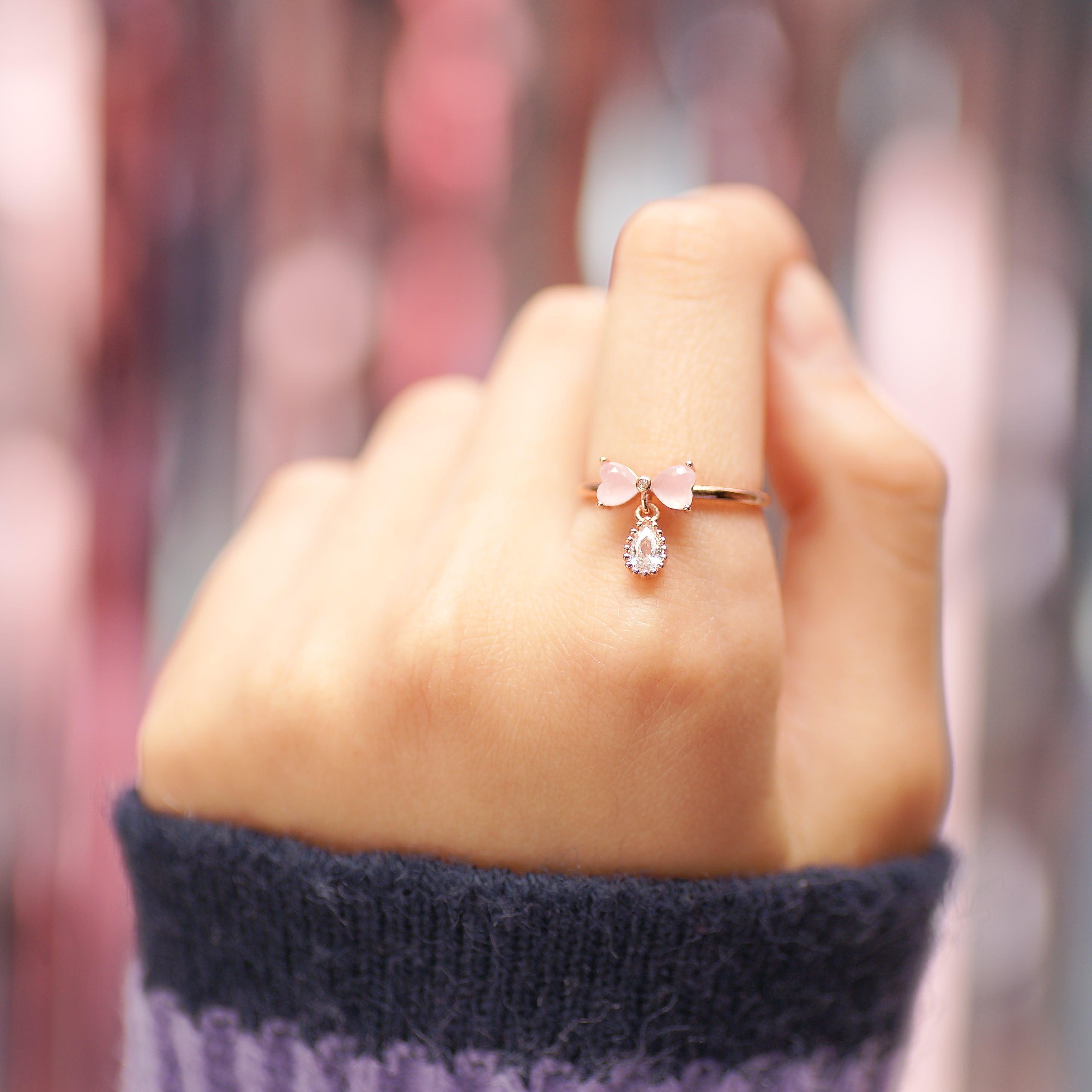 【即納】Ribbon Drop リング ring SET ME UP♡