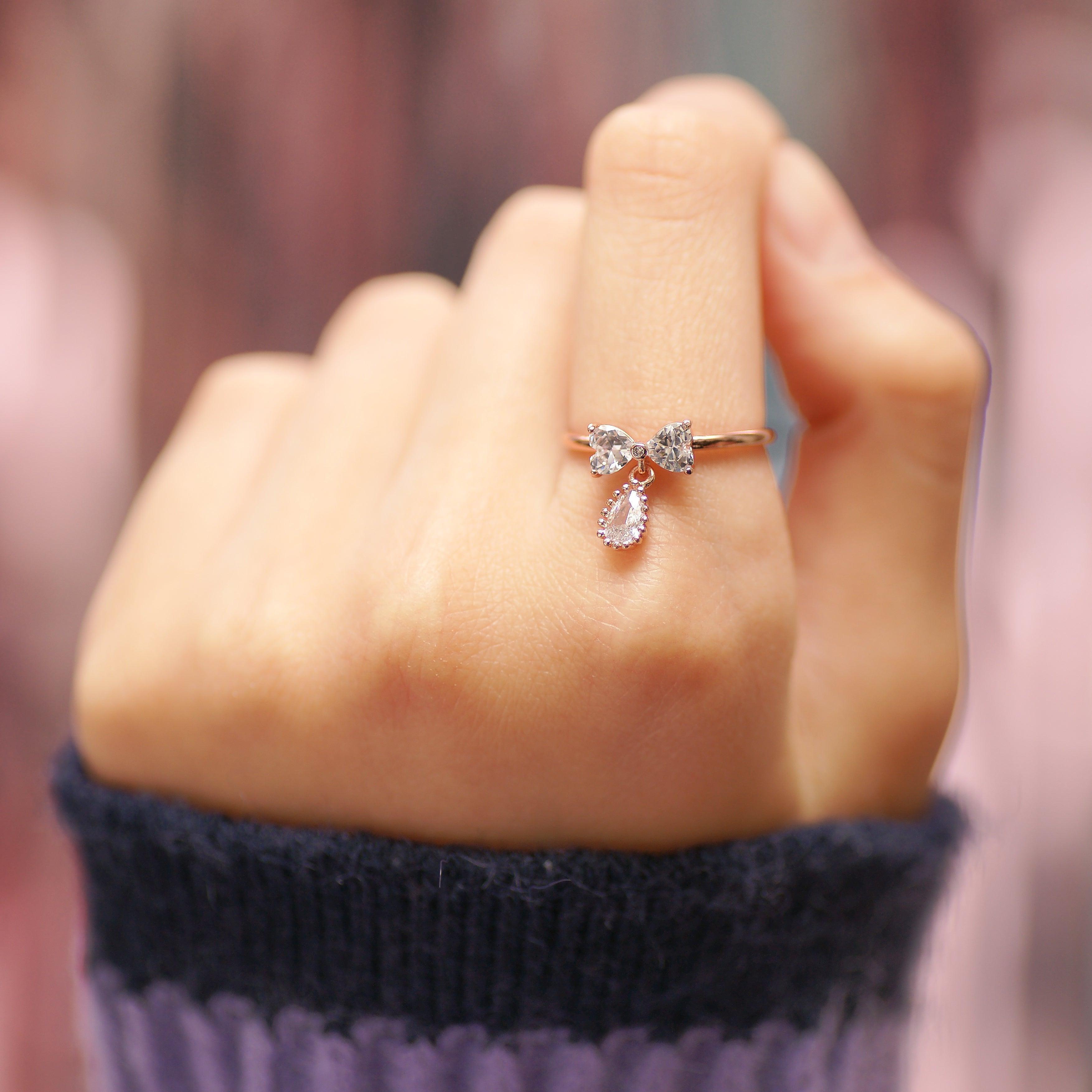 【即納】Ribbon Drop リング ring SET ME UP♡