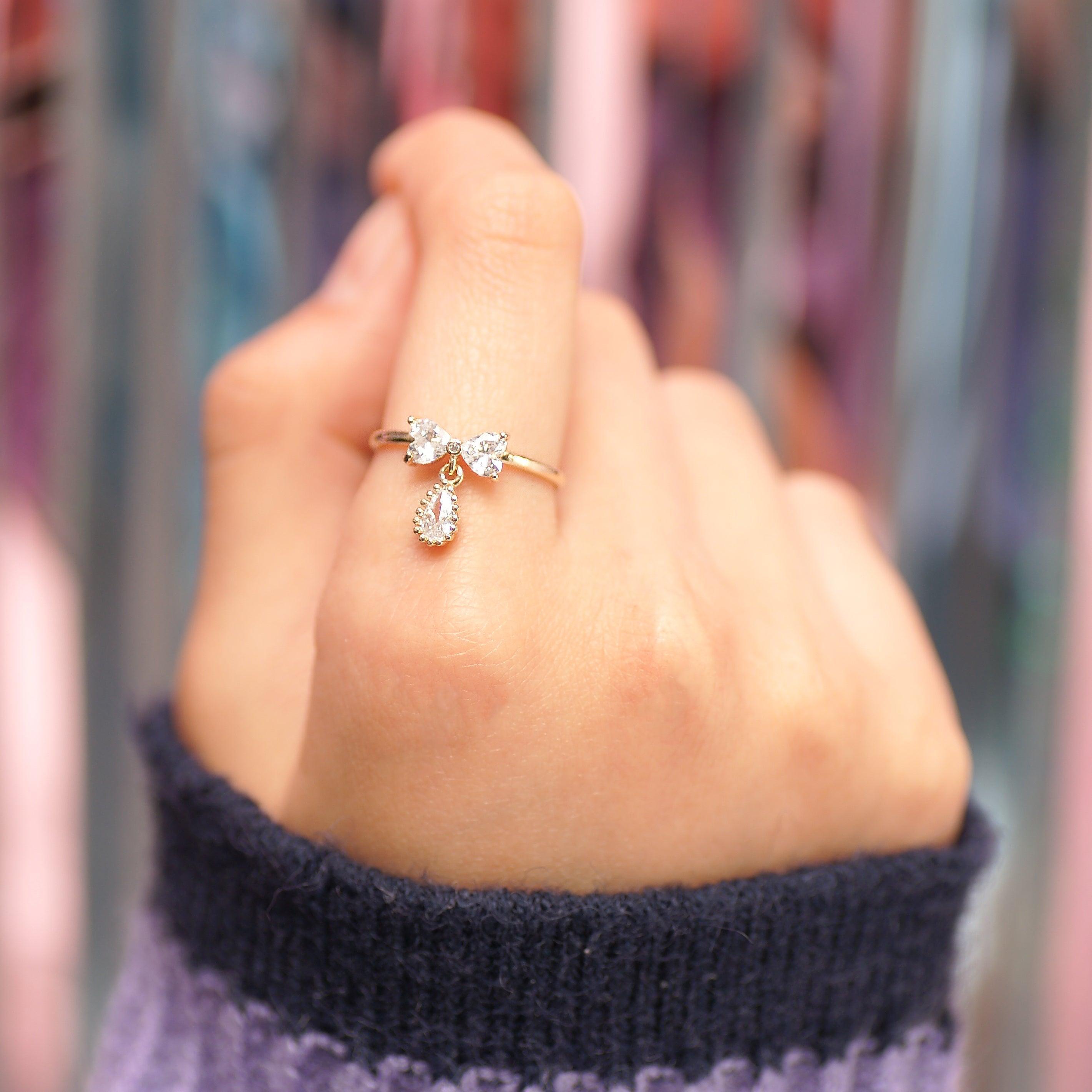 【即納】Ribbon Drop リング ring SET ME UP♡