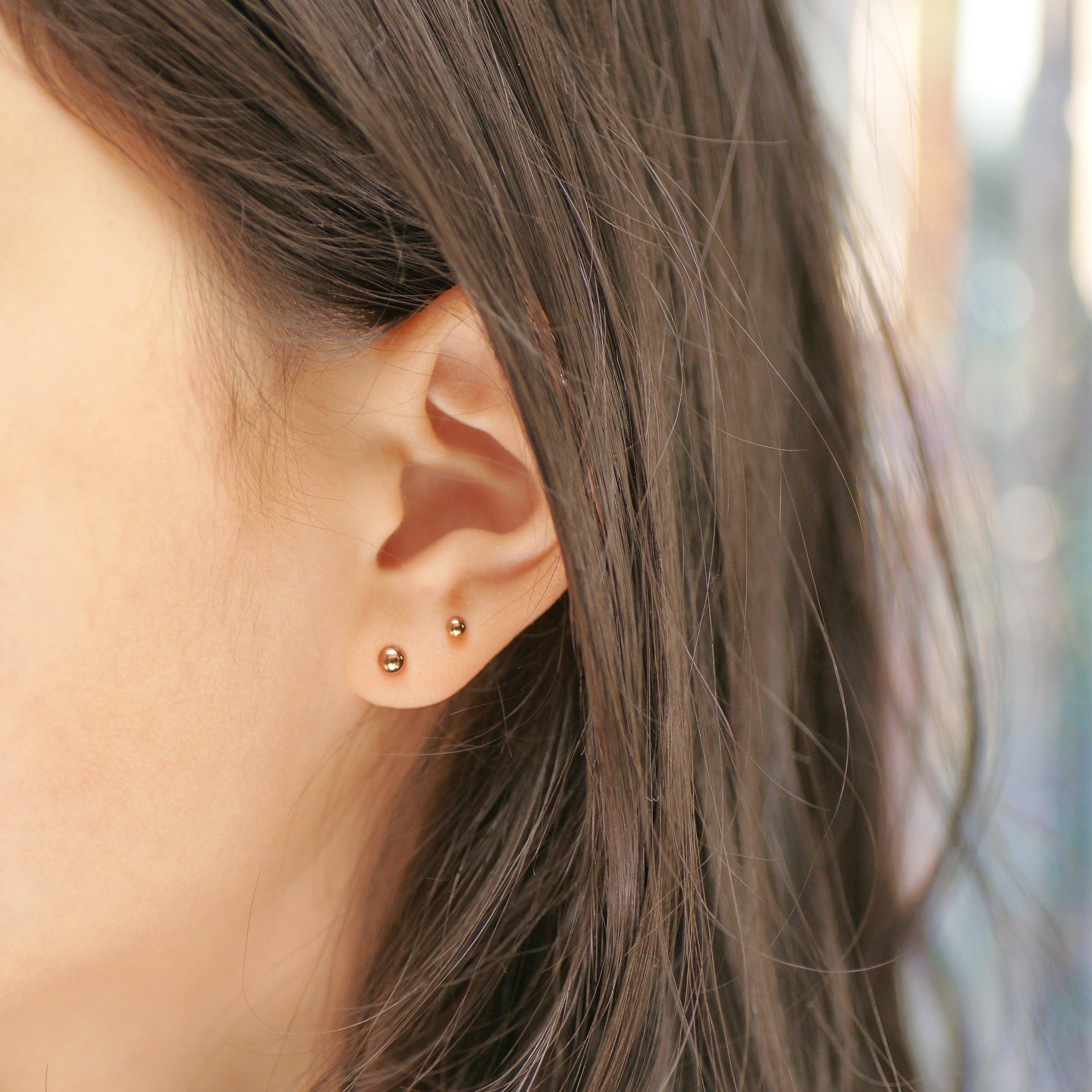 【即納】サージカルスチールシンプルピアス Earrings SET ME UP♡