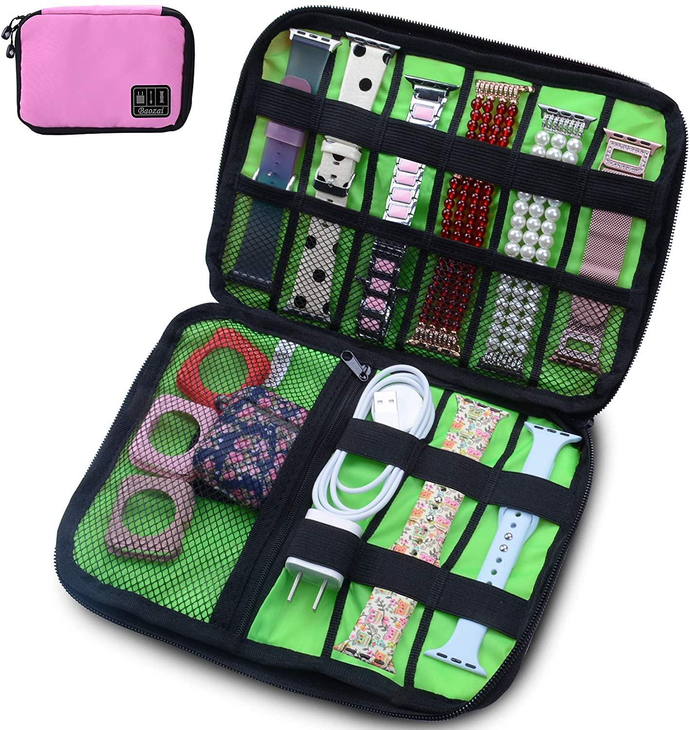 カラフル 防水 applewatch バンド 専用 保管バッグ、トラベルポーチ apple watch バンド givgiv