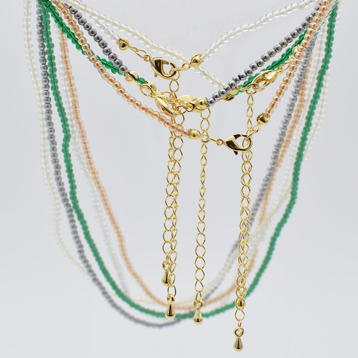 カラーミニ玉ネックレス necklace 10000won