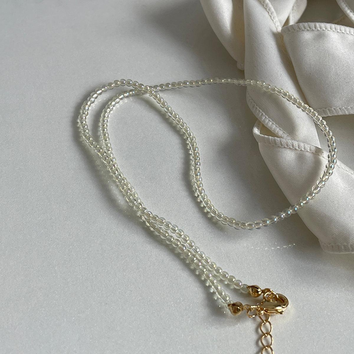 カラーミニ玉ネックレス necklace 10000won