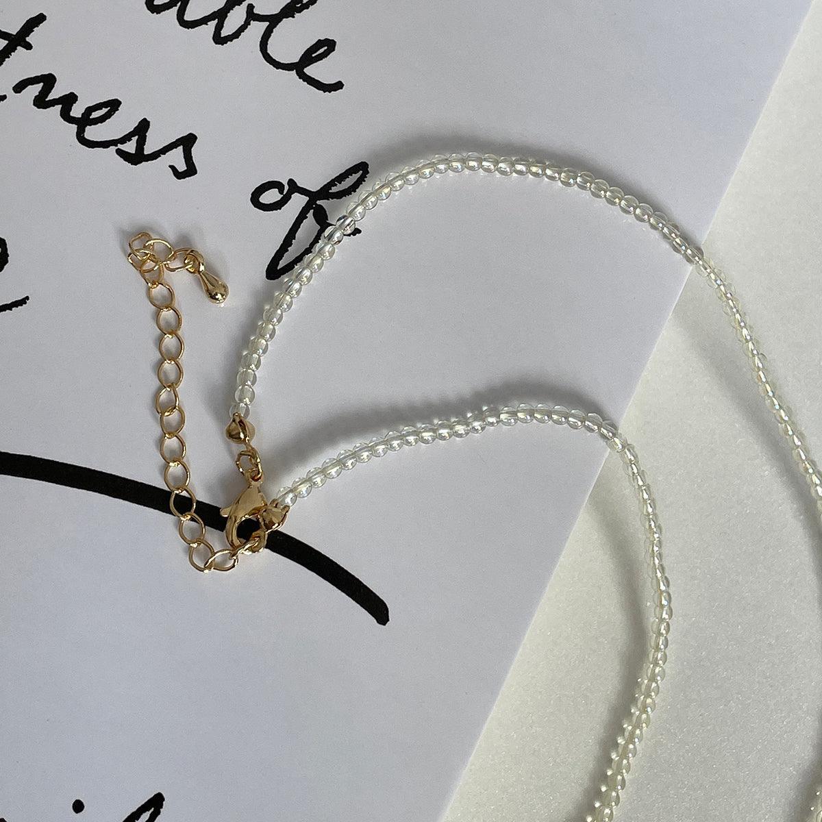 カラーミニ玉ネックレス necklace 10000won