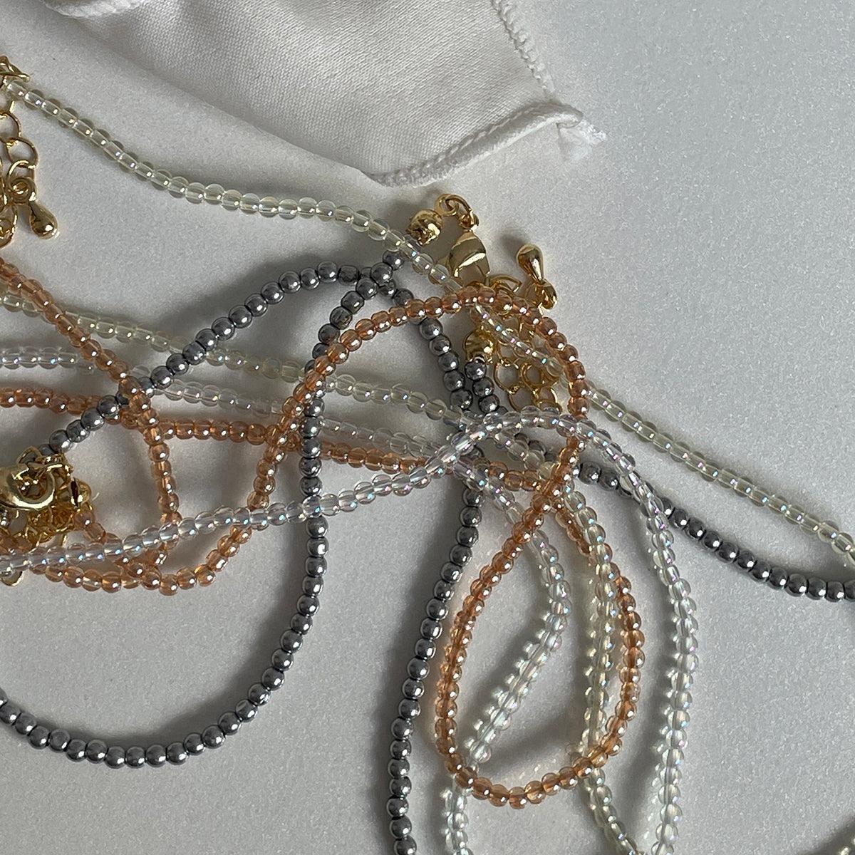 カラーミニ玉ネックレス necklace 10000won
