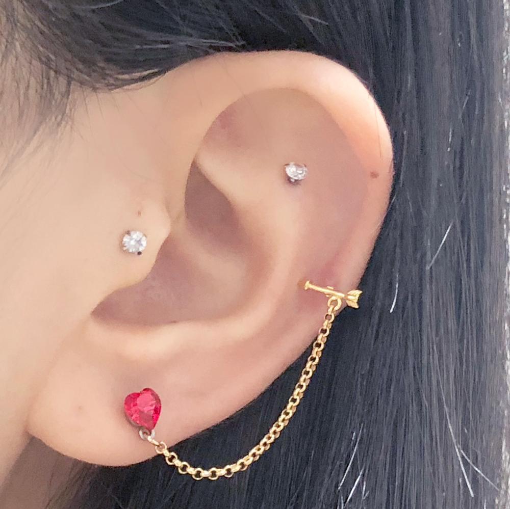キューピット・ツーリング・ピアッシング Piercing bling moon