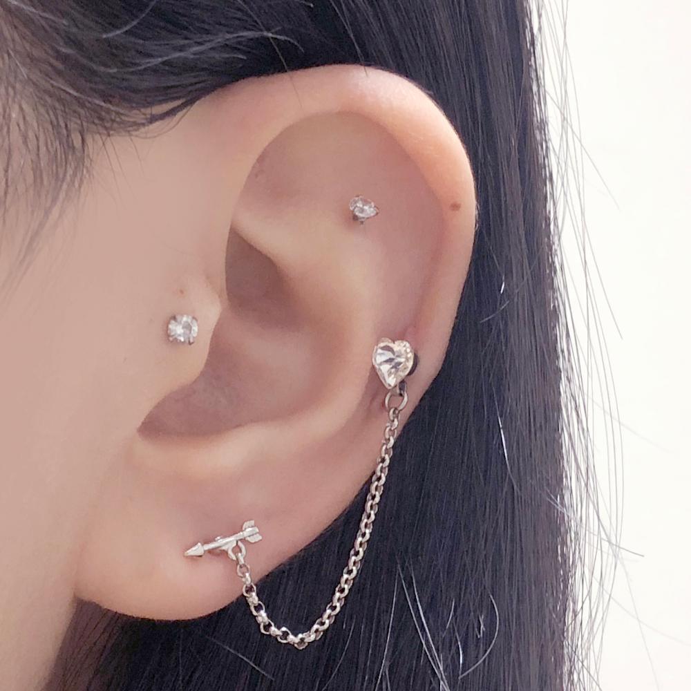キューピット・ツーリング・ピアッシング Piercing bling moon
