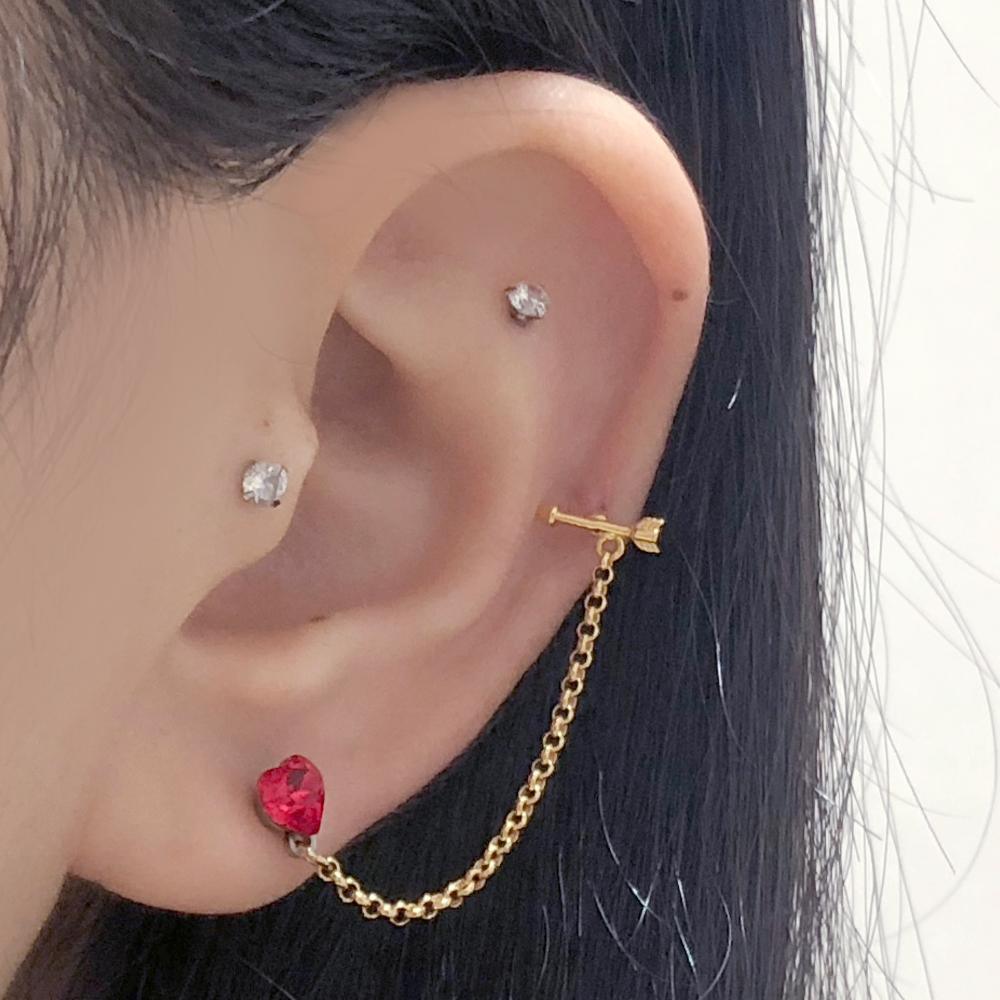 キューピット・ツーリング・ピアッシング Piercing bling moon