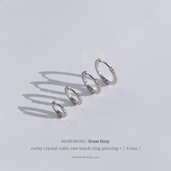 コービー クリスタル キュービック リング ピアッシング Piercing from lizzy