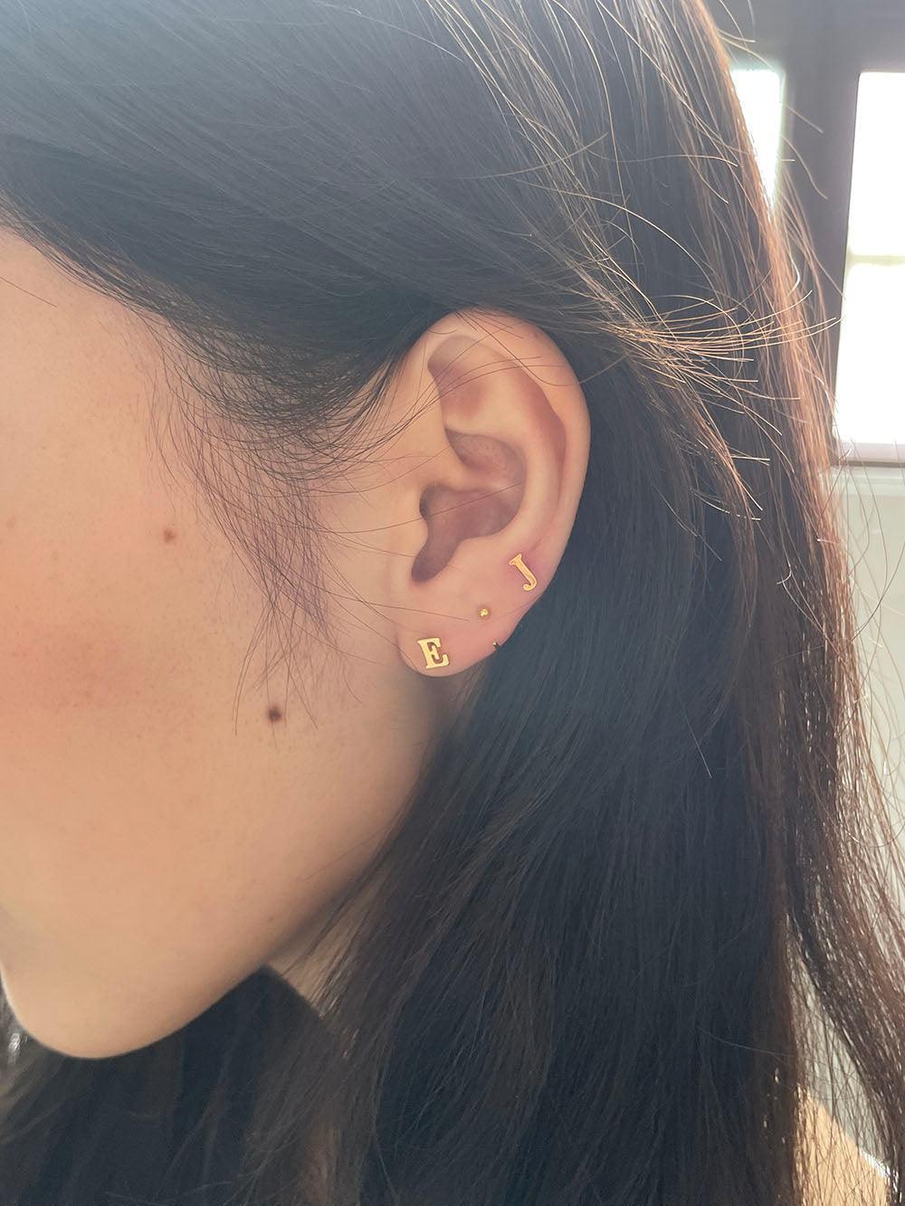 コンマフックリングピアス Earrings The Klang