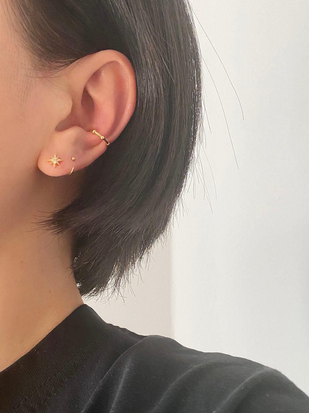 コンマフックリングピアス Earrings The Klang