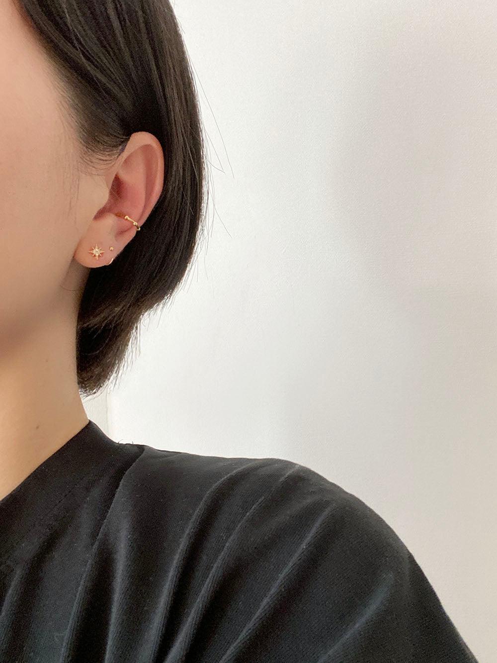 コンマフックリングピアス Earrings The Klang