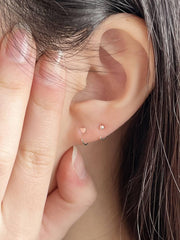 コンマフックリングピアス Earrings The Klang