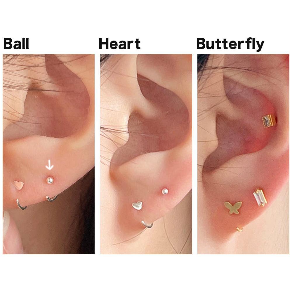 コンマフックリングピアス Earrings The Klang