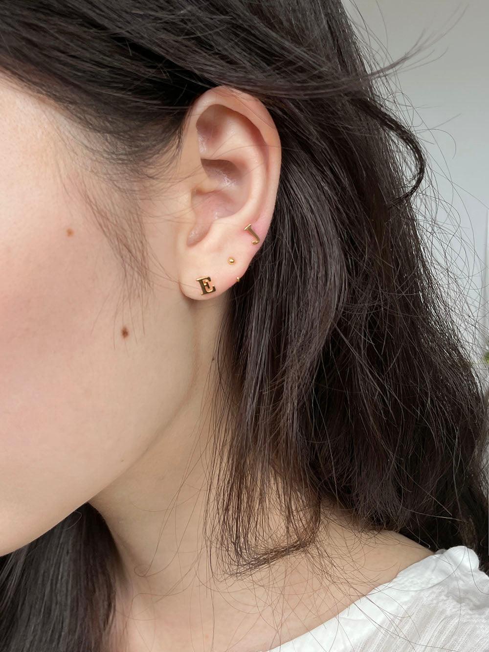 コンマフックリングピアス Earrings The Klang