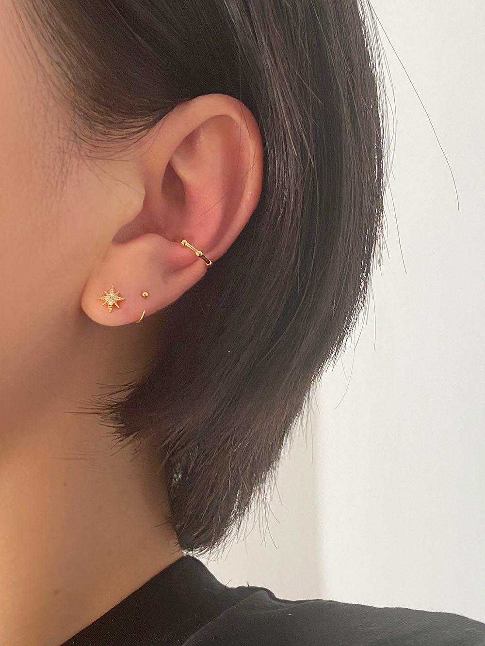 コンマフックリングピアス Earrings The Klang