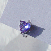 コラ ミニクリスタルキュービックハートリングピアス Piercing from lizzy