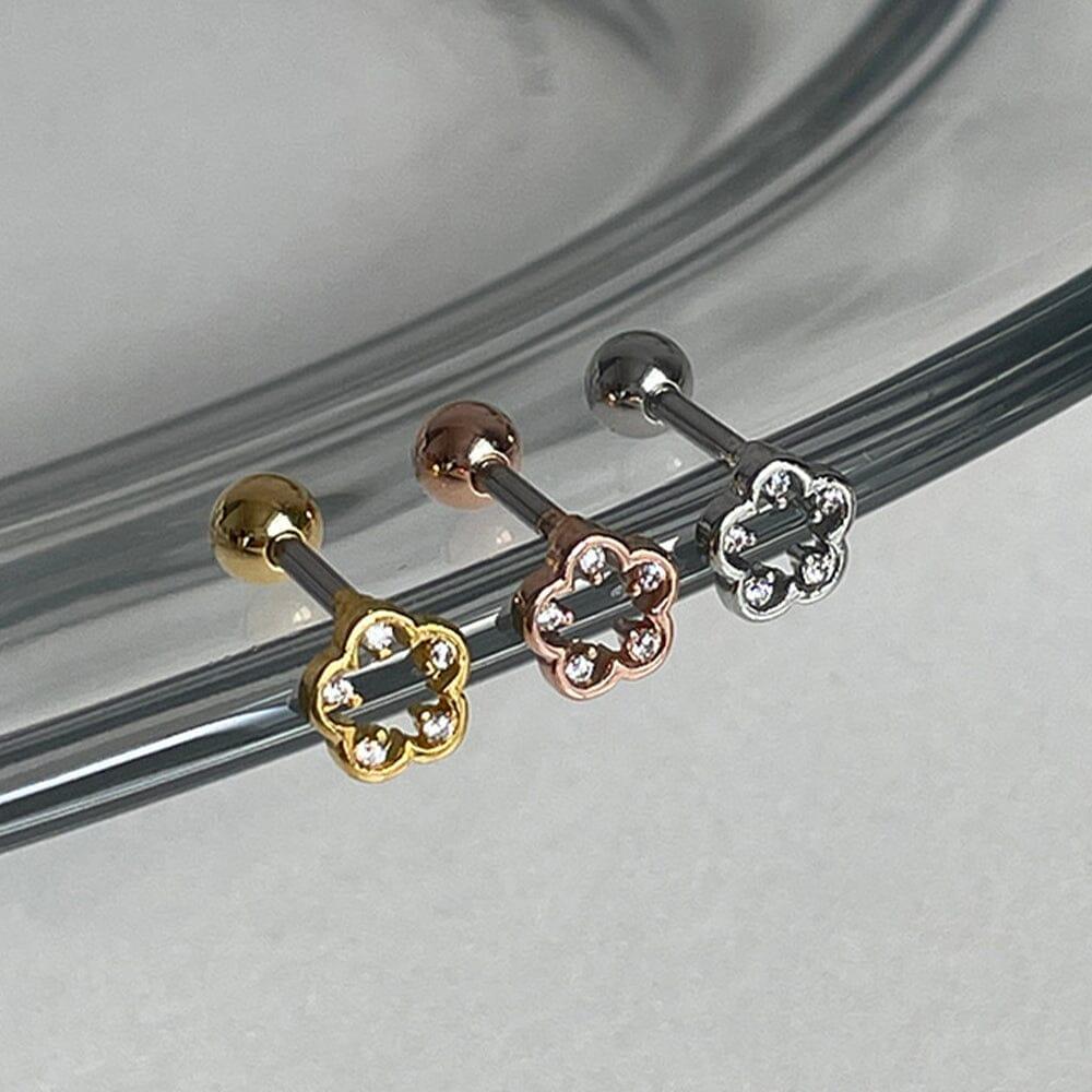 くりくり花ライン ピアッシング Piercing 10000won