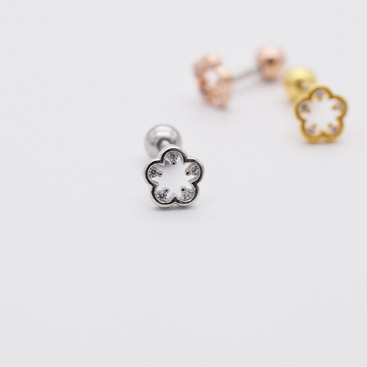 くりくり花ライン ピアッシング Piercing 10000won