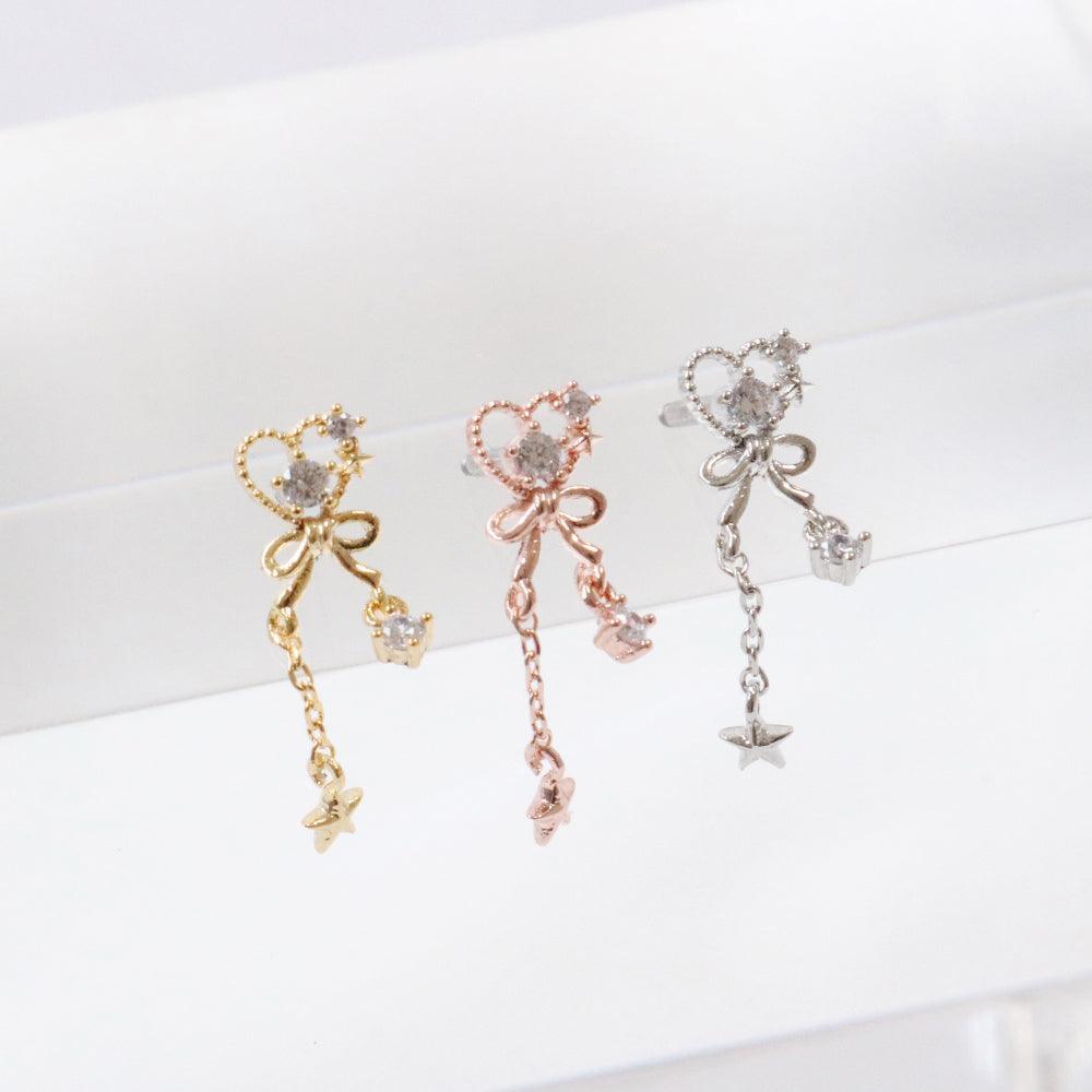 Lovely Ribbon(ピアス/ピアッシング) Piercing bling moon