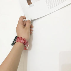 マーブル チェーン バンド (レッド)# apple watch バンド givgiv