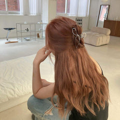 メタル リボン ヘアクリップ Hair younglong-seoul