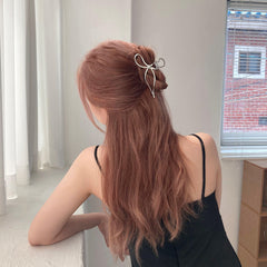 メタル リボン ヘアクリップ Hair younglong-seoul