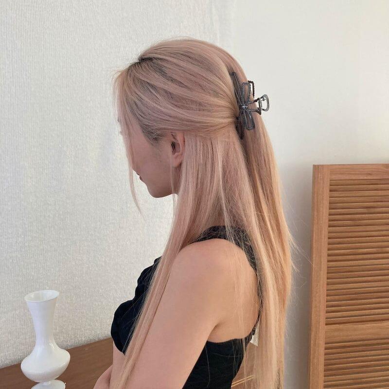 メタル リボン ヘアクリップ Hair younglong-seoul