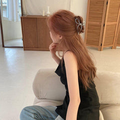 メタル リボン ヘアクリップ Hair younglong-seoul