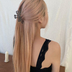 メタル リボン ヘアクリップ Hair younglong-seoul