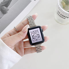 メタル セブンビーズ スリム チェーンバンド(単色)# apple watch バンド givgiv 38mm/40mm/41mm用 Silver