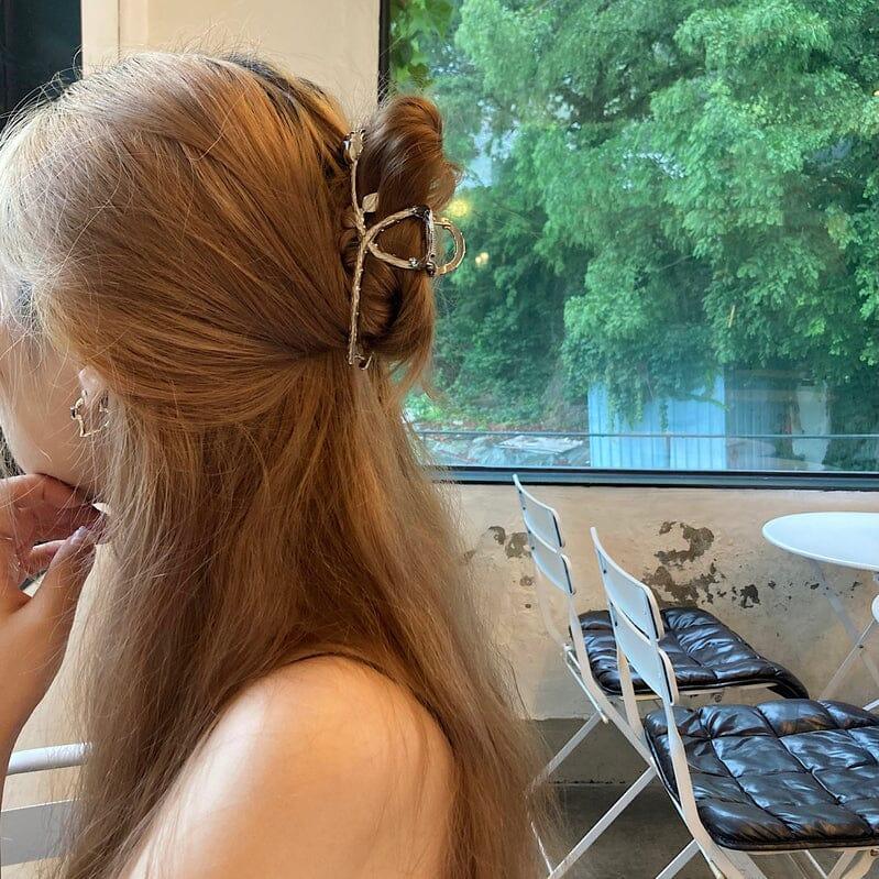 メタルローズヘアクリップ Hair younglong-seoul 