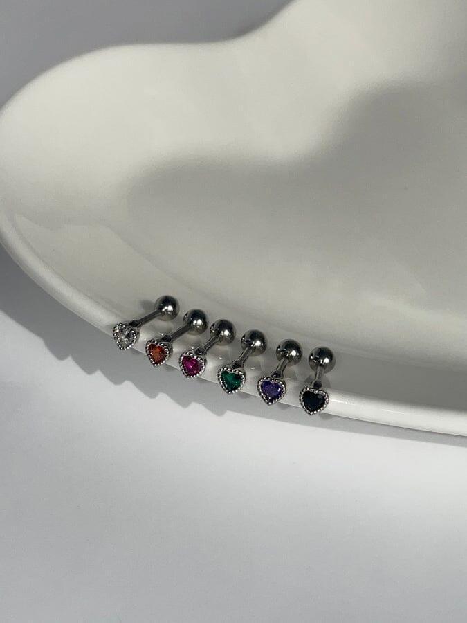 ミニ キュービック ハート ピアッシング Piercing oh-kim