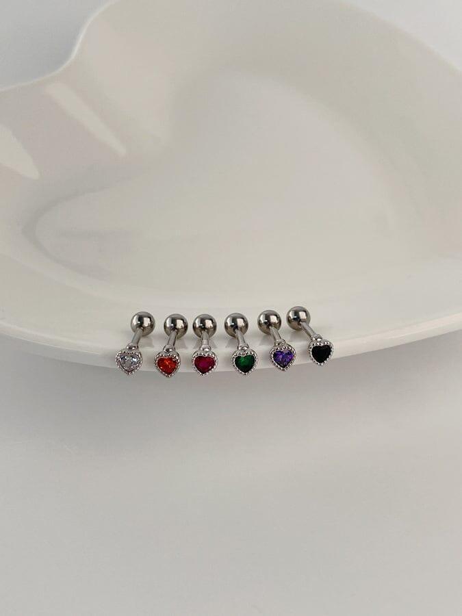 ミニ キュービック ハート ピアッシング Piercing oh-kim