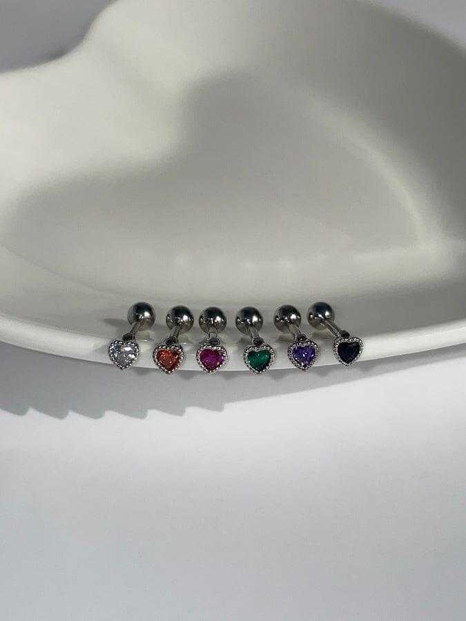 ミニ キュービック ハート ピアッシング Piercing oh-kim