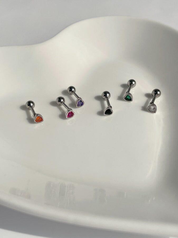 ミニ キュービック ハート ピアッシング Piercing oh-kim