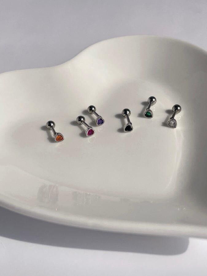 ミニ キュービック ハート ピアッシング Piercing oh-kim