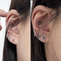 ミニ キュービック ハート ピアッシング Piercing oh-kim