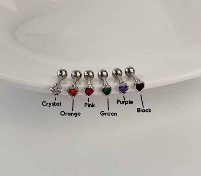 ミニ キュービック ハート ピアッシング Piercing oh-kim