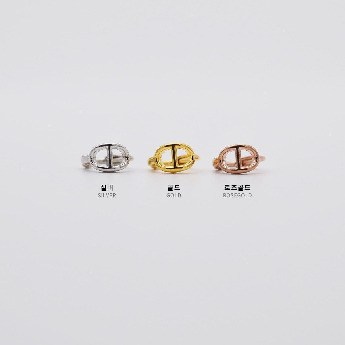 ミニチェーンワンタッチリングピアス Earrings 10000won