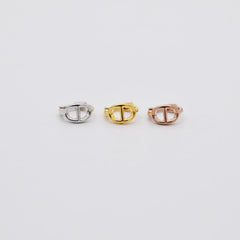 ミニチェーンワンタッチリングピアス Earrings 10000won