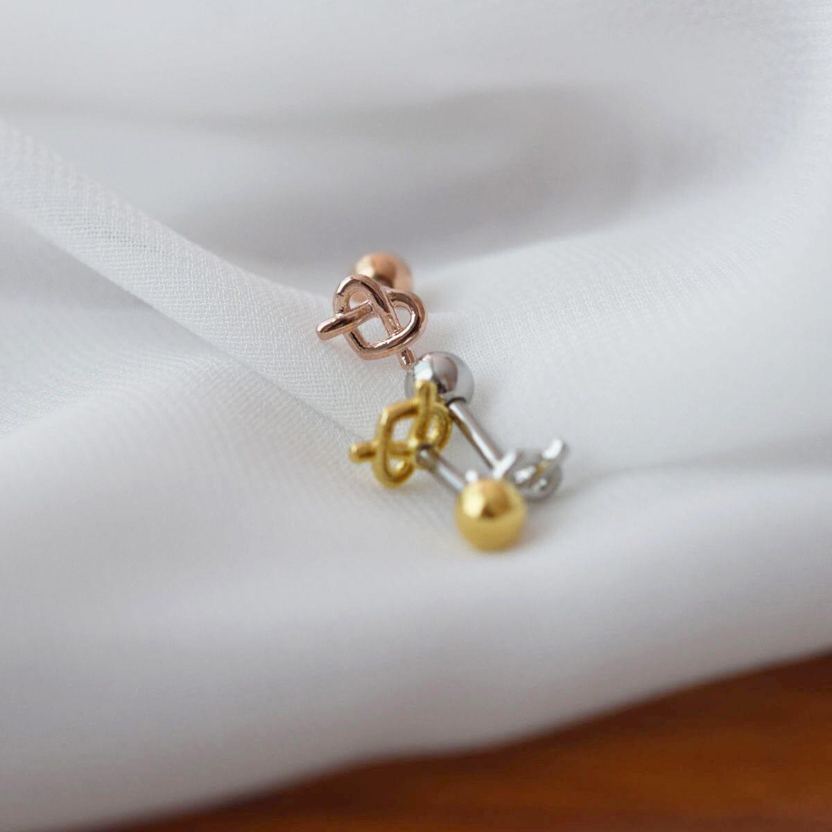 ミニハートプレッツェル ピアッシング Piercing 10000won