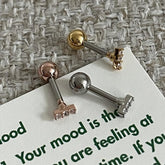 ミニサイズストレートキュービックピアッシング Piercing 10000won